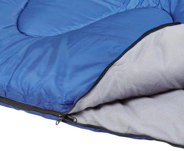 AmazonBasics 信封式露營睡袋 藍色 實物圖 3