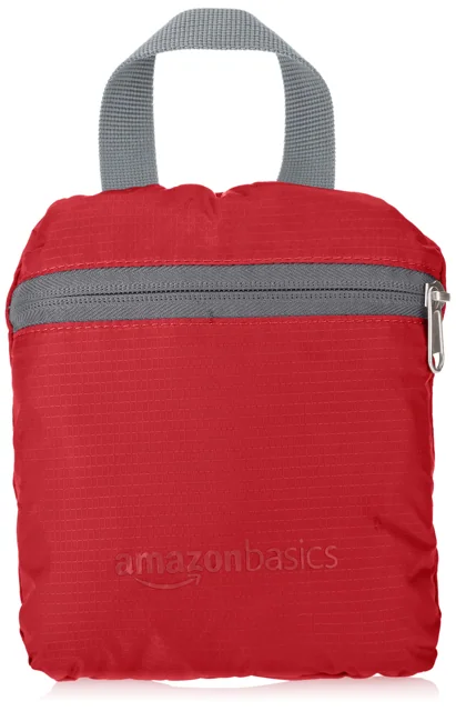 AmazonBasics 可摺疊日用背囊 25L 紅色 實物圖 3