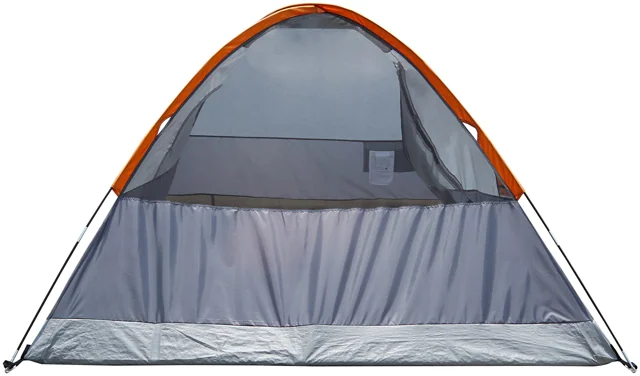 AmazonBasics 四人圓頂帳篷 橙灰色 實物圖 2