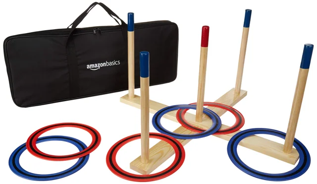 AmazonBasics 木製套圈遊戲組