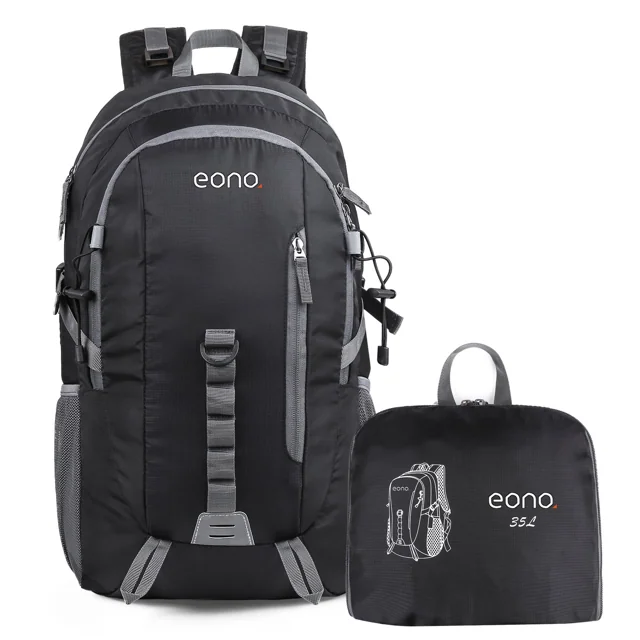 Eono 可摺疊行山背囊 35L 黑色
