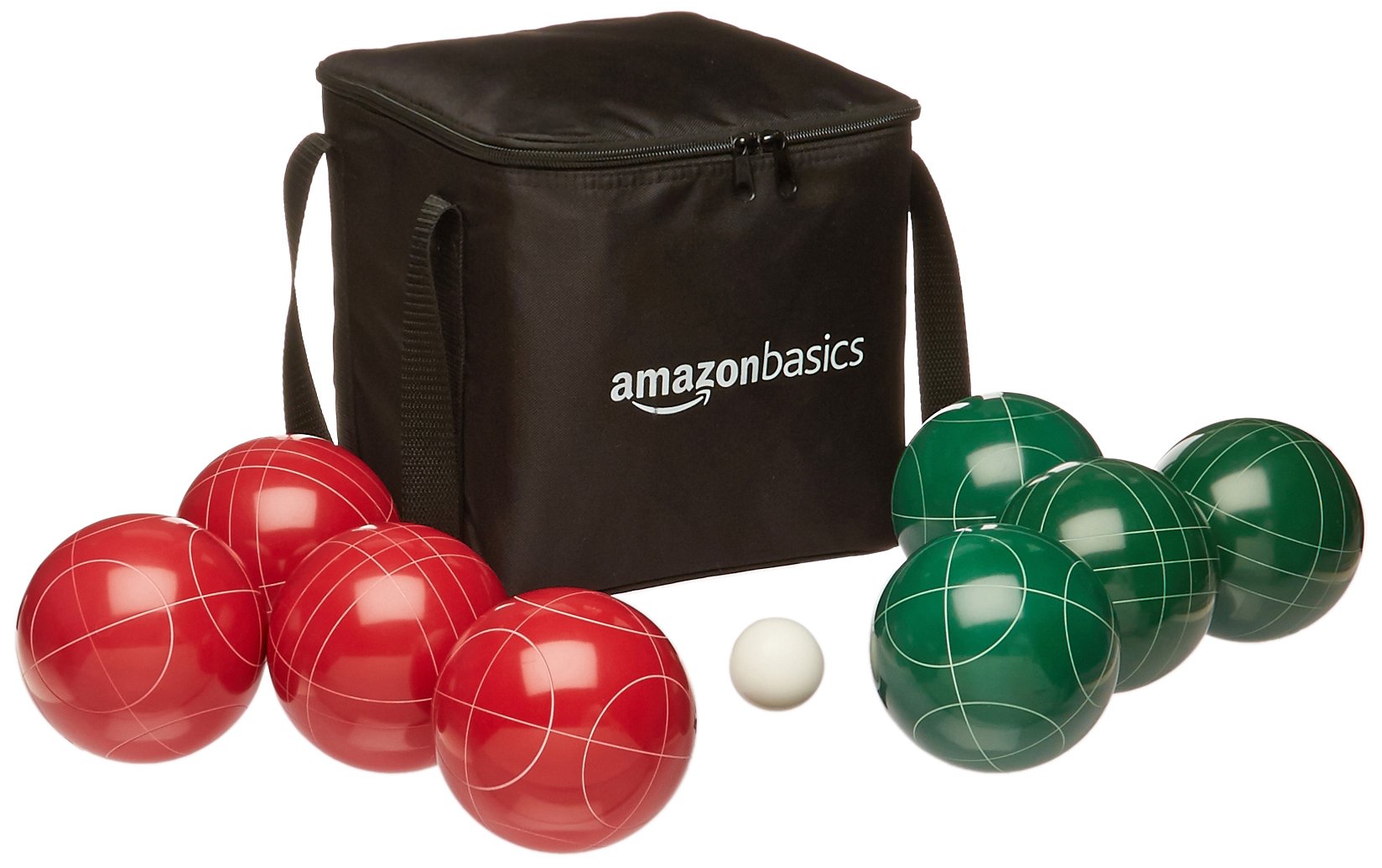 AmazonBasics 草地滾球遊戲組 紅綠色
